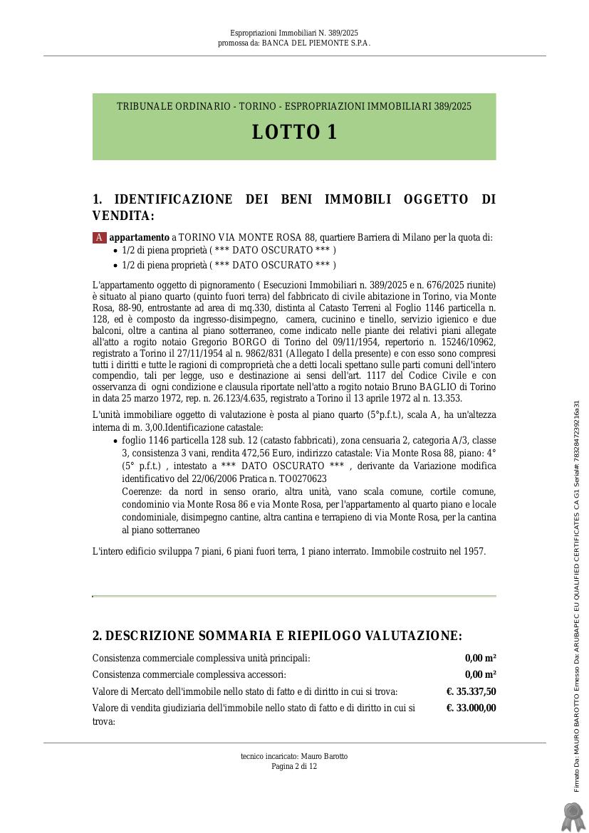 Foto 1 — Appartamento con cantina pertinenziale
