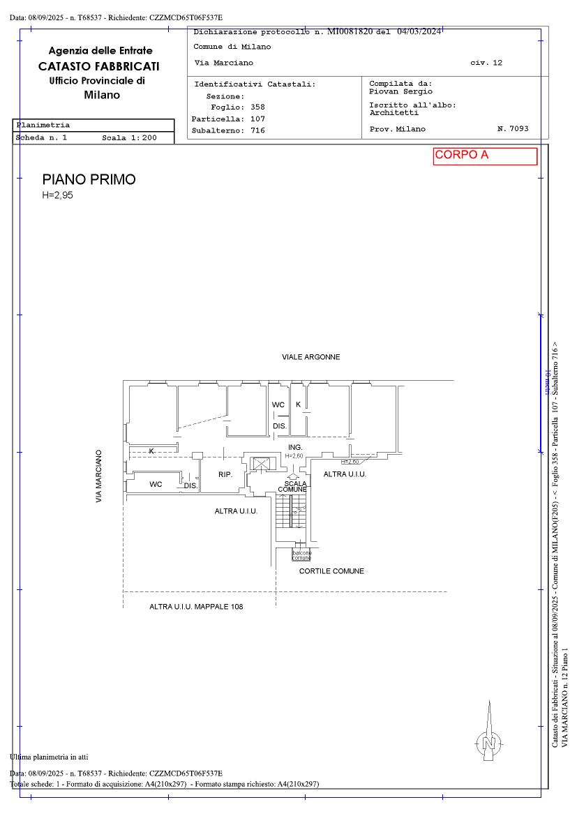 Foto 1 — Appartamento con cantina pertinenziale (Corpi A e B, lotto unico) · 139 m²